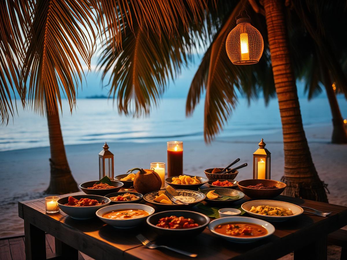 A traditional Maldivian dinner