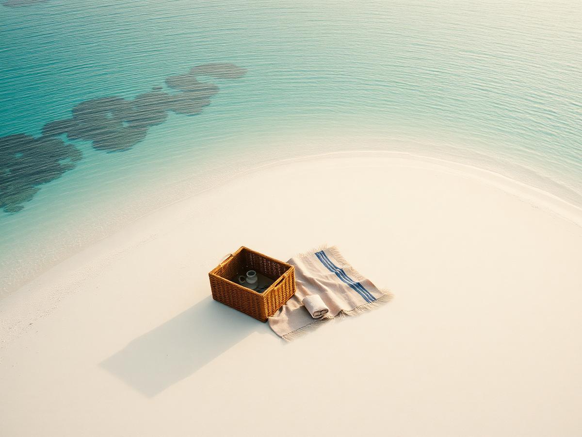 Private sandbank picnic