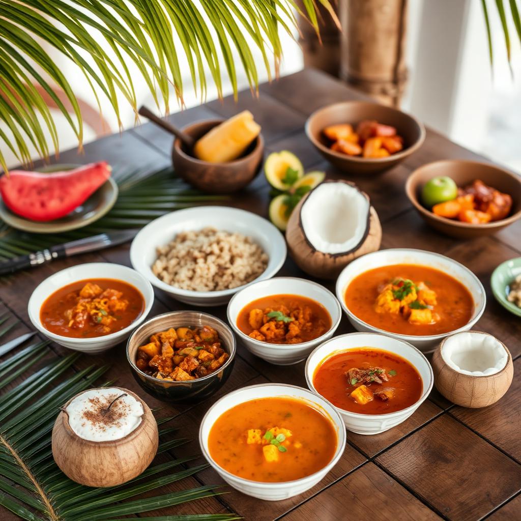 A traditional Maldivian dinner